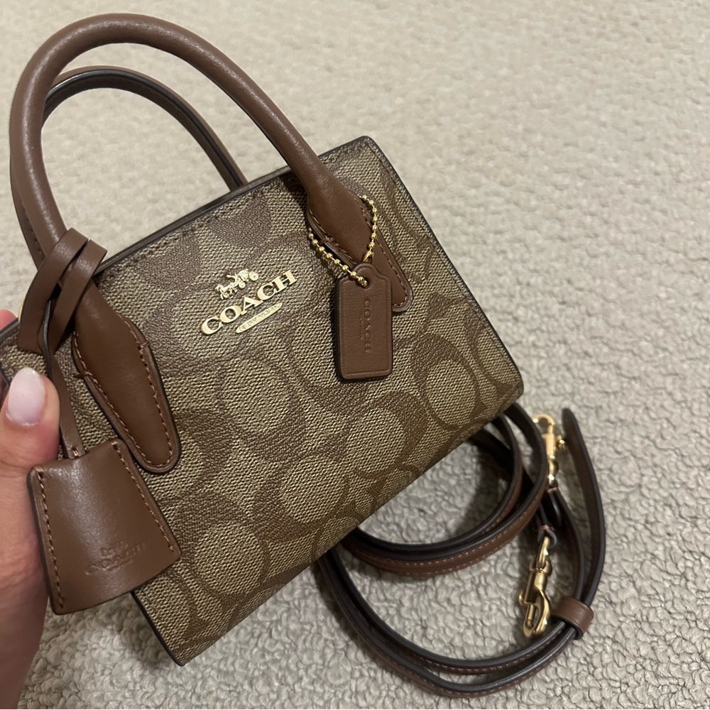 Coach Signature Brown Mini Bag